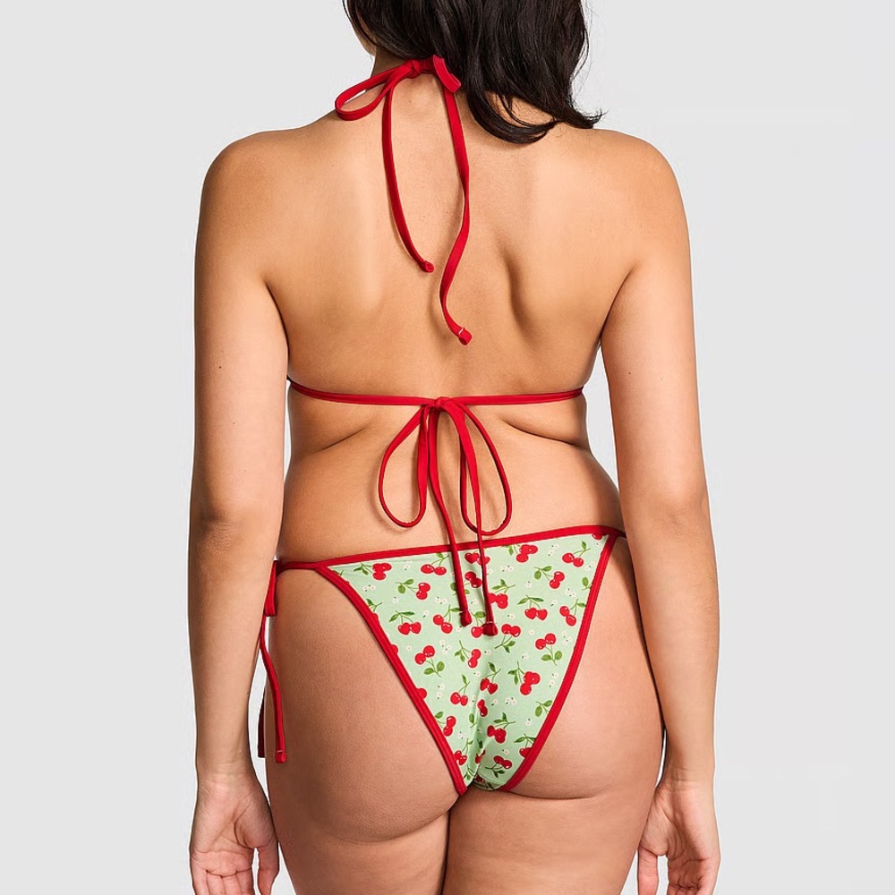 PINK BY FRANKIES BIKINIS MONTY BIKINI BOTTOM in CHERRY HEARTS